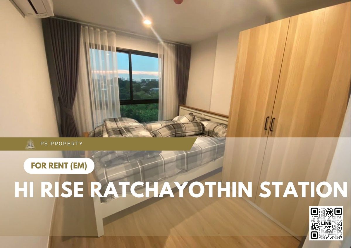 For RentCondoKasetsart, Ratchayothin : For rent 📍 HI RISE RATCHAYOTHIN STATION 📍 Fully furnished and equipped, near BTS Ratchayothin