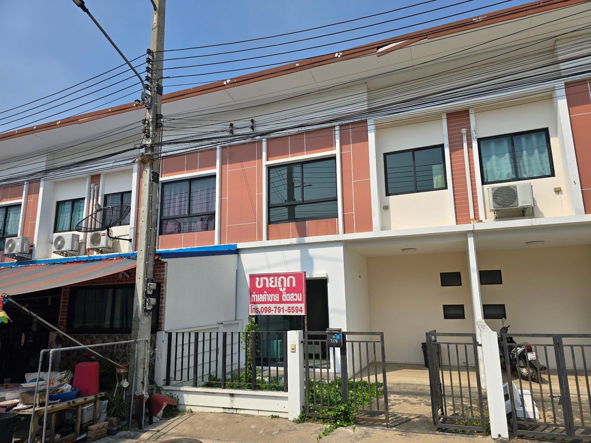 ขายทาวน์โฮมปทุมธานี รังสิต ธรรมศาสตร์ : 💥📌📌ลดราคา ขายด่วน📌📌💥 ทาวน์เฮ้าส์ 2 ชั้น (มือหนึ่ง) หมู่บ้านเจเอสพีซิตี้ (Jtown1) รังสิต คลอง1 