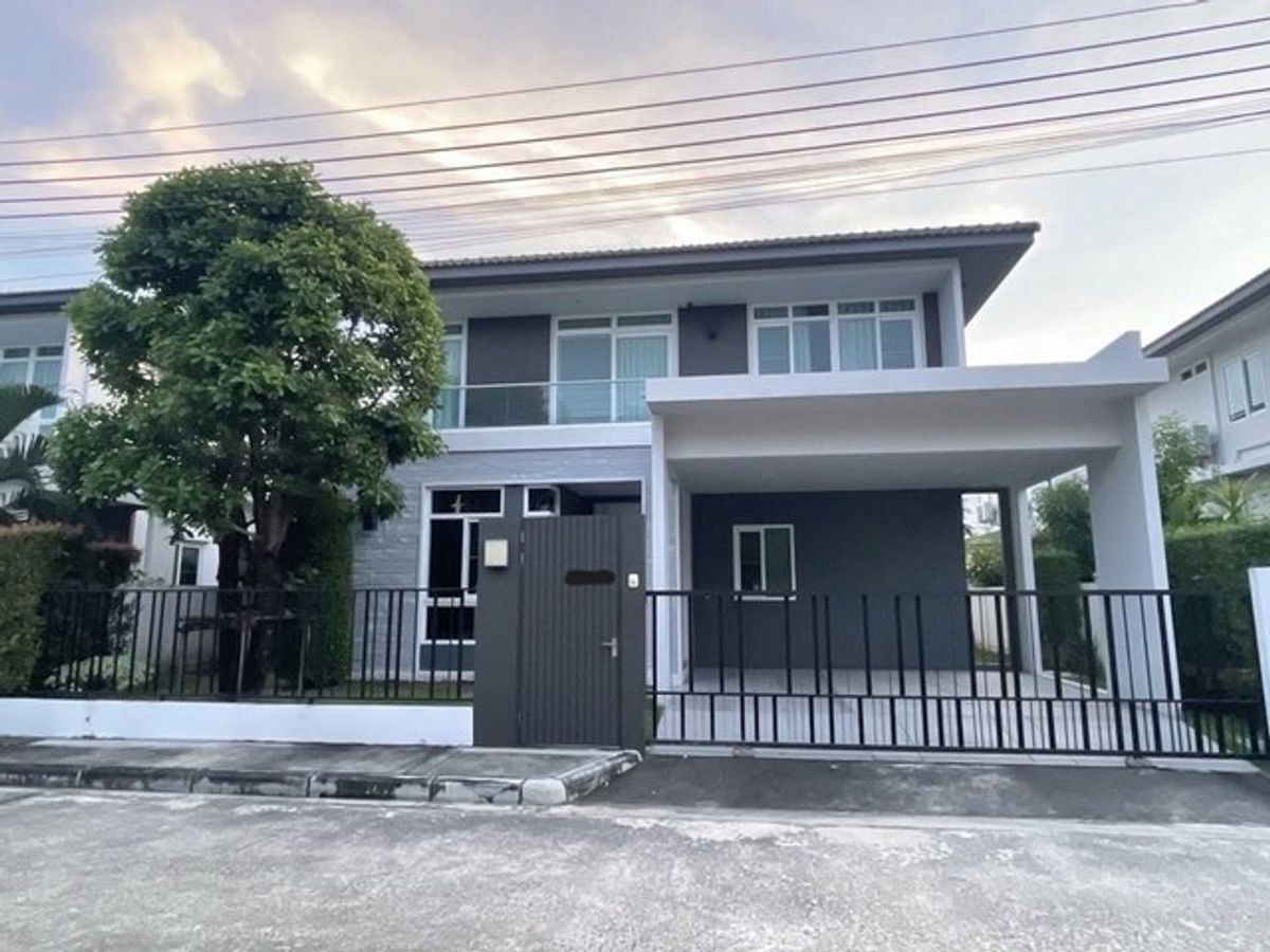 For RentHouseBangna, Bearing, Lasalle : HR2906 Single house for rent Manthana 2 Bangna Project, Km. 7, near Mega Bangna suitable for living