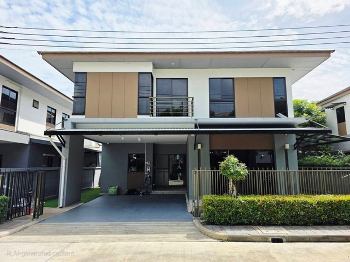 ให้เช่าบ้านลาดกระบัง สุวรรณภูมิ : HR2904ให้เช่าบ้านเดี่ยว โครงการลุมพินี สวนหลวง ร.9 เฟอร์ครบพร้อมอยู่ เดินทางสะดวก เหมาะอยู่อาศัย