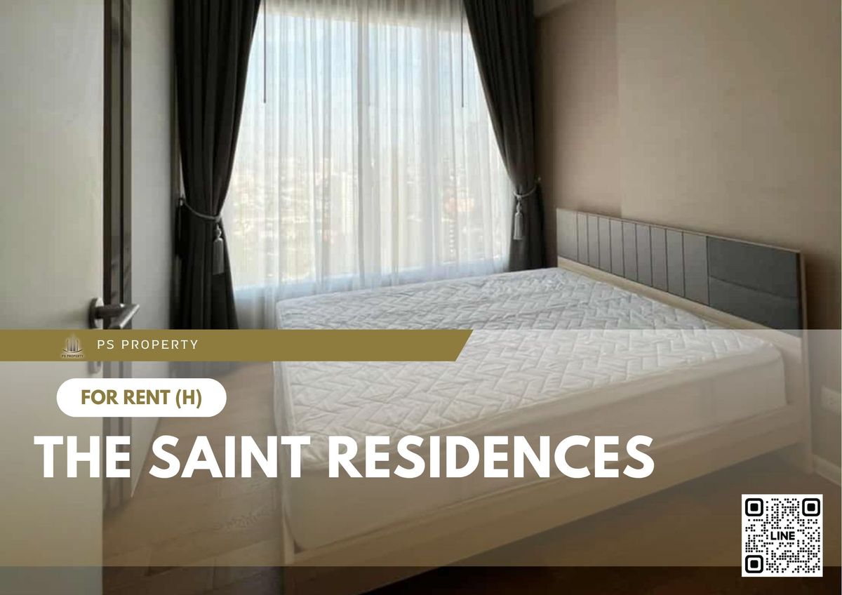 For RentCondoLadprao, Central Ladprao : For rent 📍 The Saint Residences 📍 Fully furnished and equipped, near BTS Ha Yaek Lat Phrao