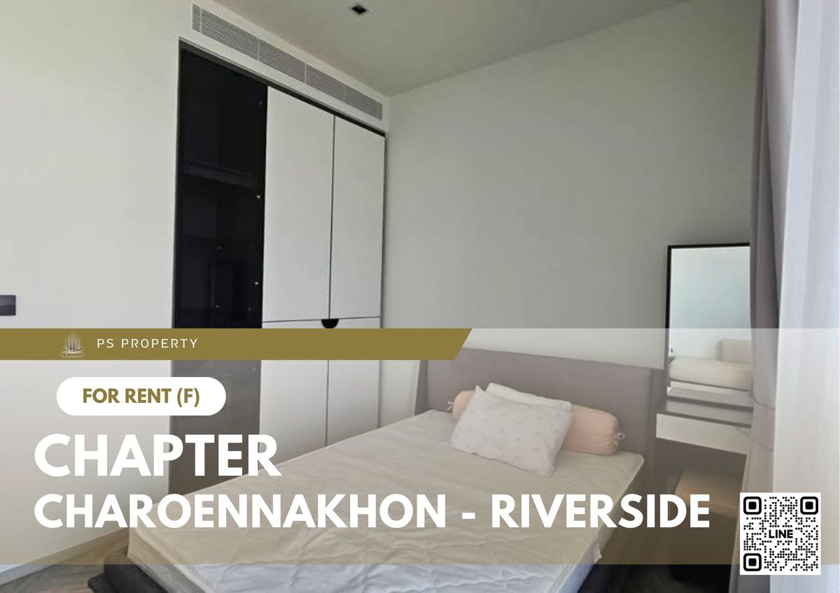 For RentCondoWongwianyai, Charoennakor : For rent 📍 Chapter Charoennakhon - Riverside 📍 Fully furnished and equipped, near BTS Krung Thonburi