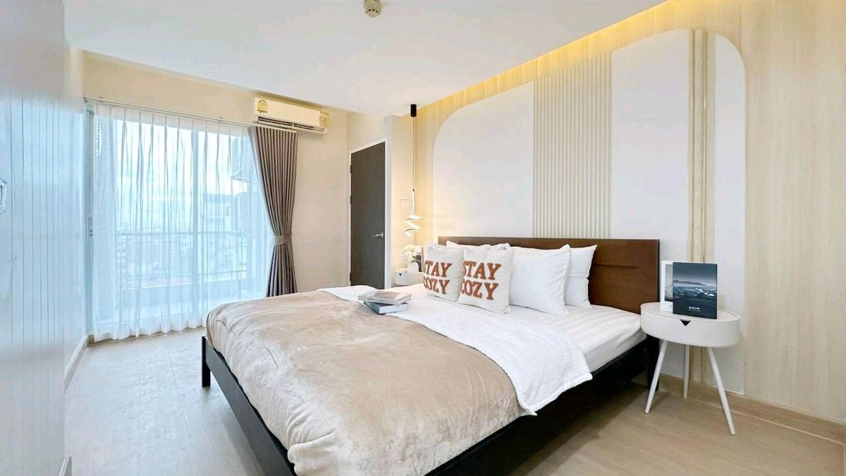 For SaleCondoRatchadapisek, Huaikwang, Suttisan : 💥 Located in a condo but comfortable like a house! Large central room 🚅MRT Huai Khwang just reach 📌 Project: Supalai City Resort-Huai City Resort Ratchada-Huaykwang 🌳