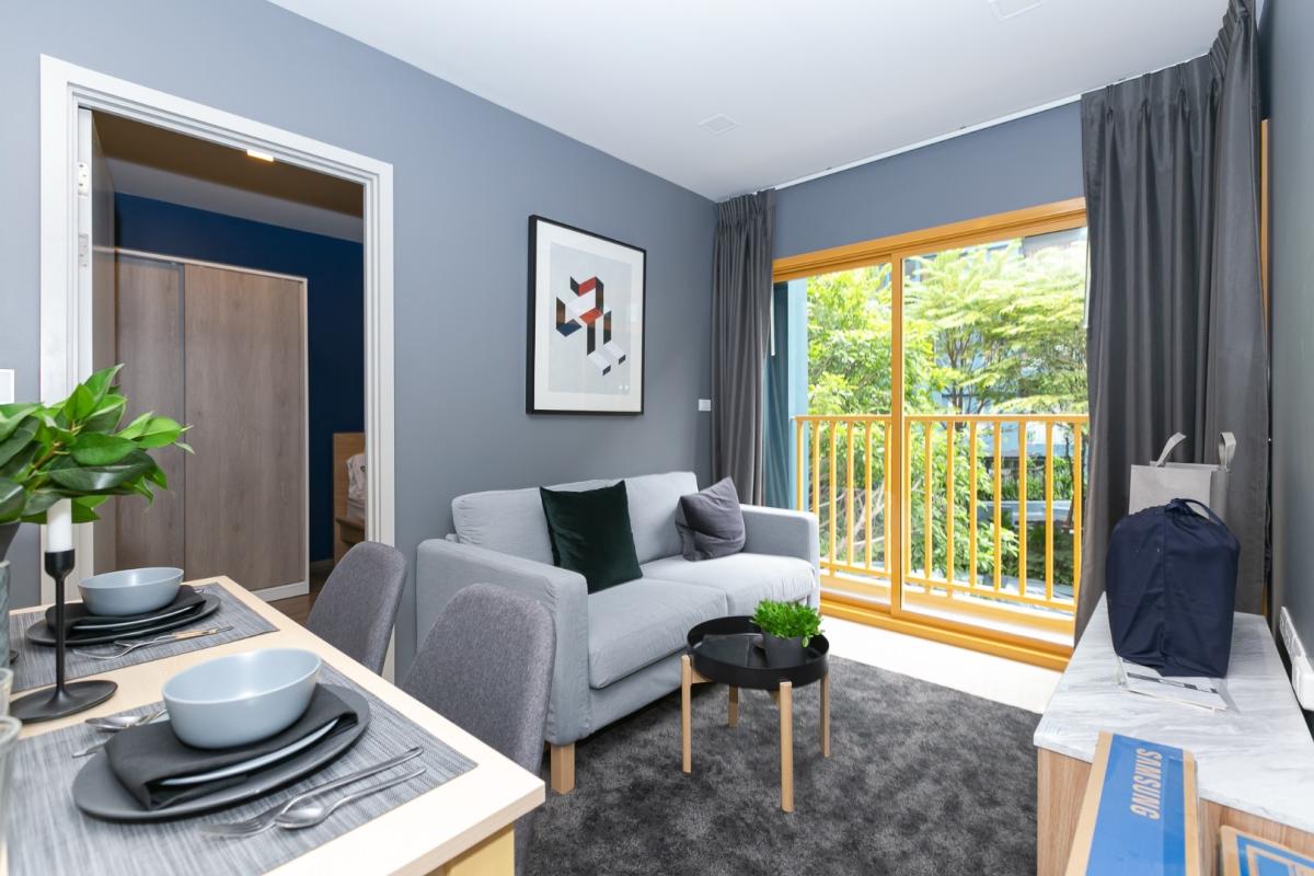 ขายคอนโดอ่อนนุช อุดมสุข : 🔥ขายด่วน +🔥เดอะเบสสุขุมวิท 50 ใกล้ BTS อ่อนนุช และ ทางด่วน เฟอร์นิเจอร์ครบ พร้อมเข้าอยู่