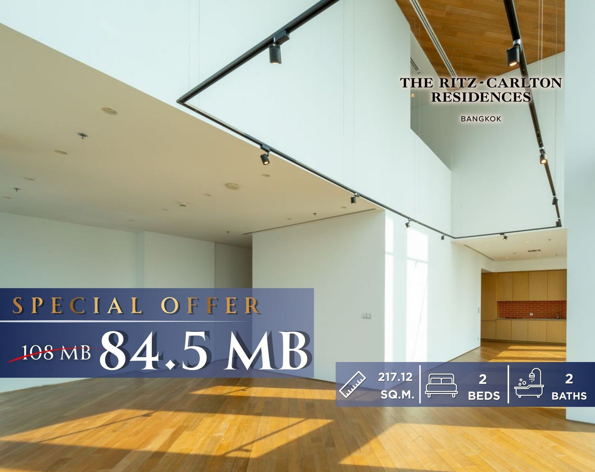 For SaleCondoSathorn, Narathiwat : 2 Bedroom Duplex at The Ritz-Carlton Residences, Contact 062-496-6454