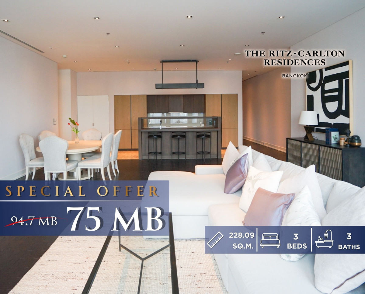 ขายคอนโดสาทร นราธิวาส : คอนโดหรู 3 ห้องนอน ตกแต่งโดย Chanintr ที่เดอะ ริทซ์-คาร์ลตัน เรสซิเดนเซส กรุงเทพฯ, Contact 062-496-6454