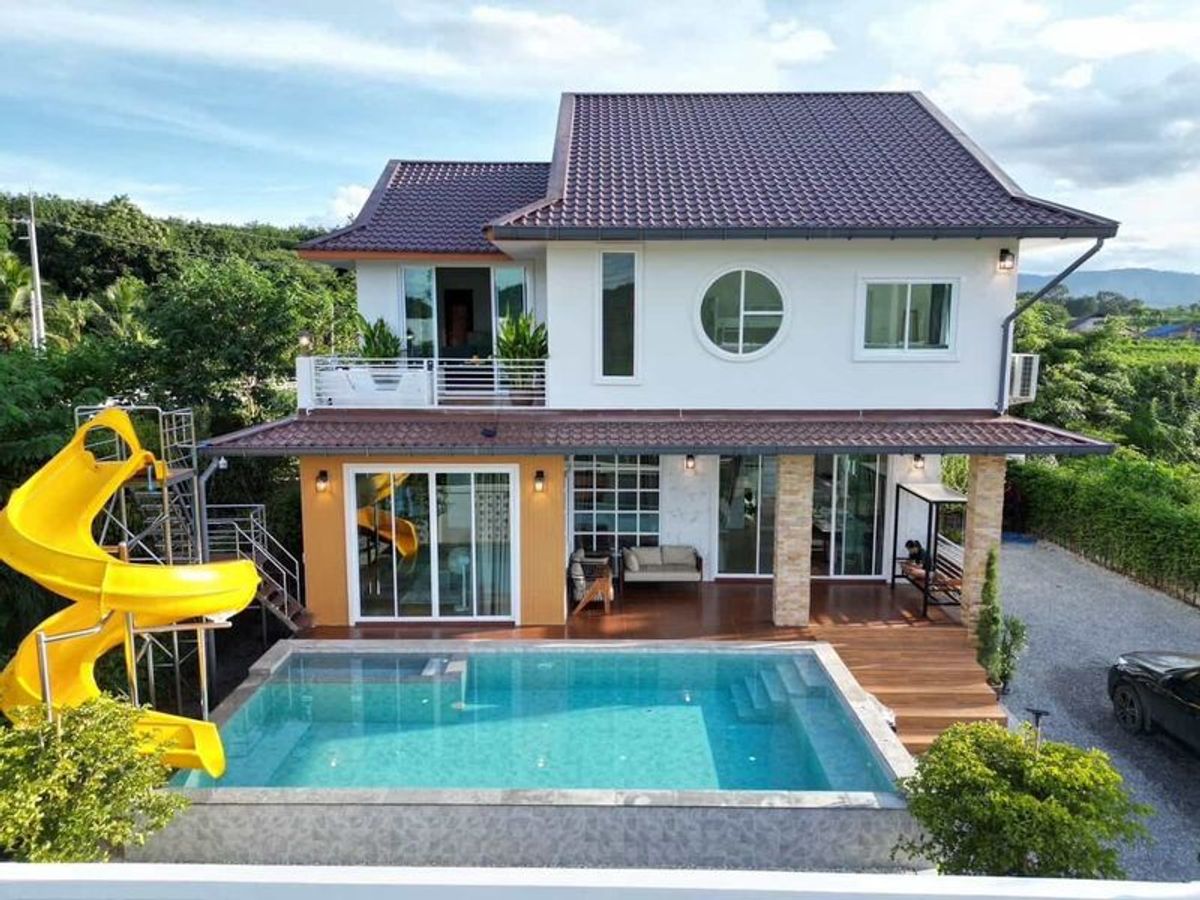 For SalePak Chong KhaoYai : Pool Villa for sale in Khao Yai, size 100 square meters, 4 bedrooms, ready for business, Moo Si Subdistrict, Pak Chong District, Nakhon Ratchasima Province.