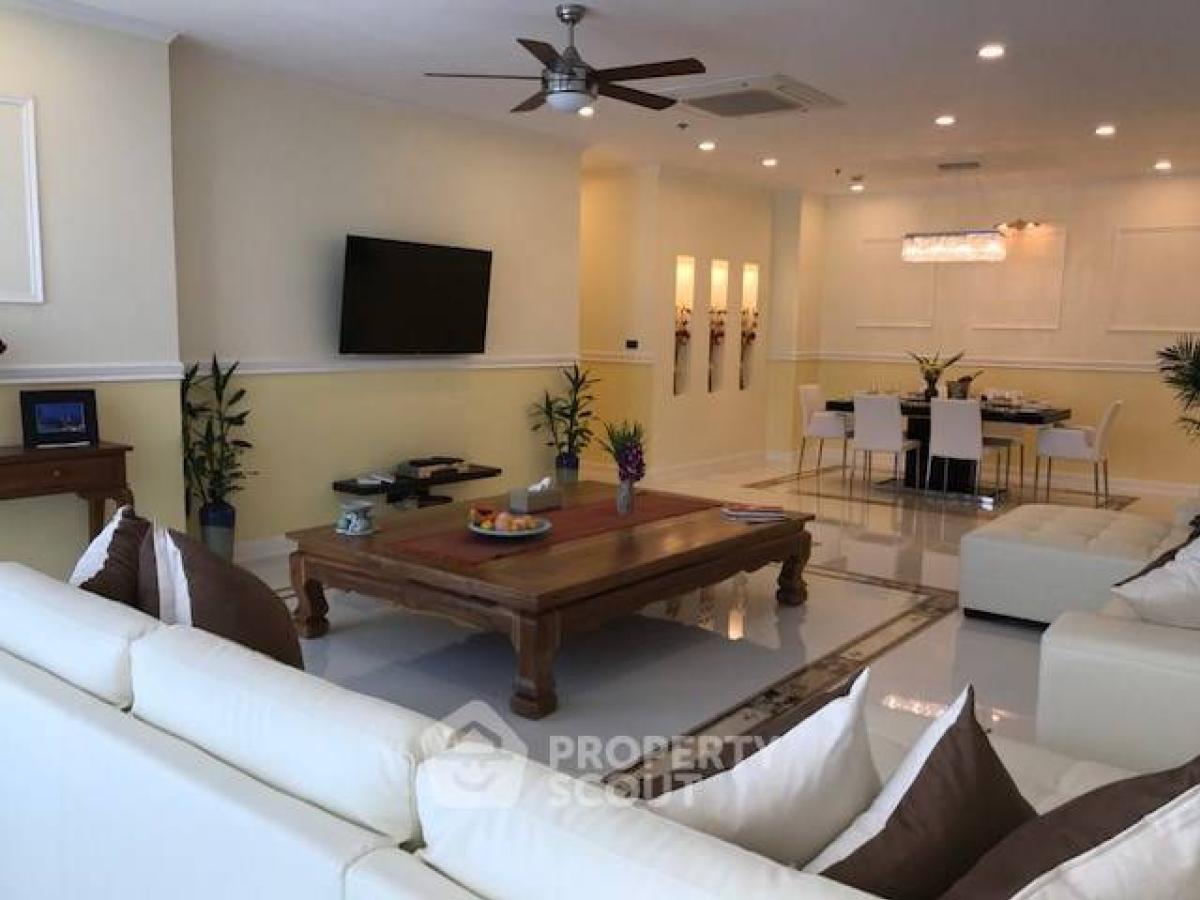 For RentCondoWongwianyai, Charoennakor : 3-BR Condo at Baan Sathorn Chaopraya near BTS Krung Thon Buri
