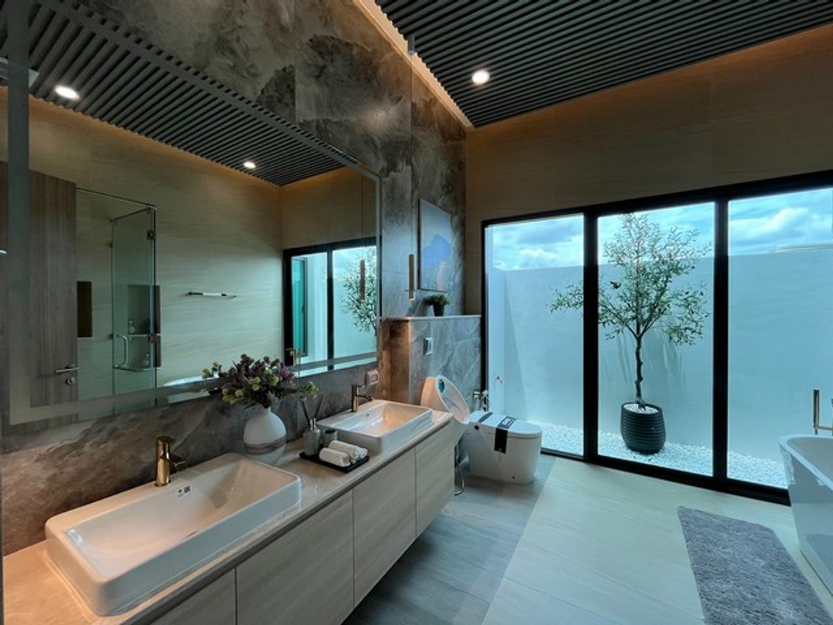 For SaleHousePinklao, Charansanitwong : For sale: Pool villa model home, The Master Ratchapruek - Pinklao project, luxury detached house, Private Pool Villa