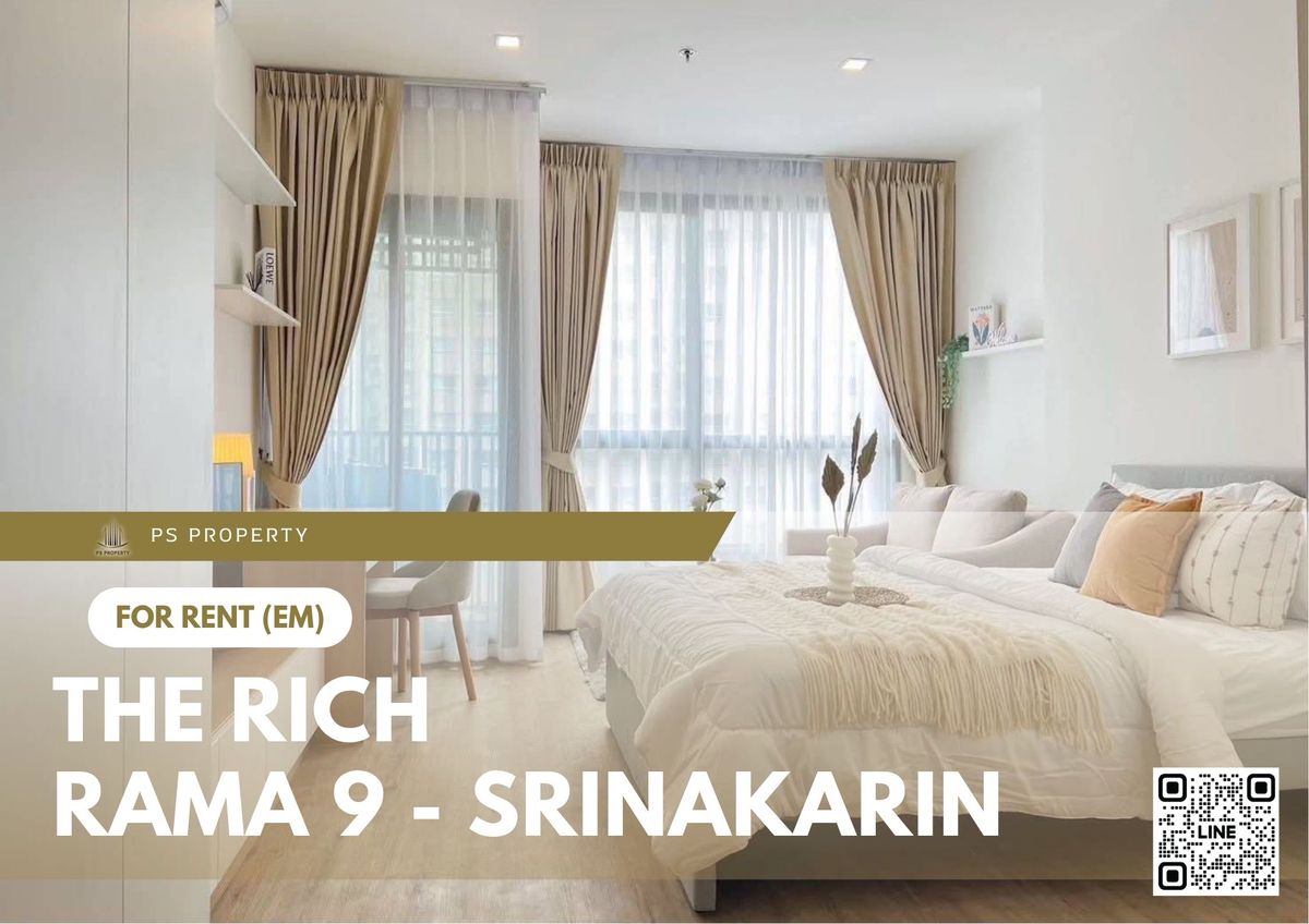 For RentCondoPattanakan, Srinakarin : For rent 📍 The Rich Rama 9 - Srinakarin 📍 Fully furnished and equipped with appliances, near Samitivej Hospital