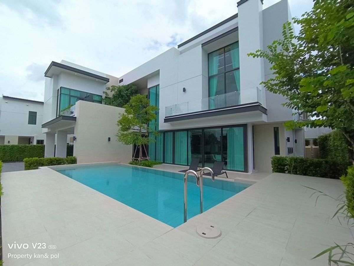 For SaleHousePinklao, Charansanitwong : For sale: Pool villa model home, The Master Ratchapruek - Pinklao project, luxury detached house, Private Pool Villa