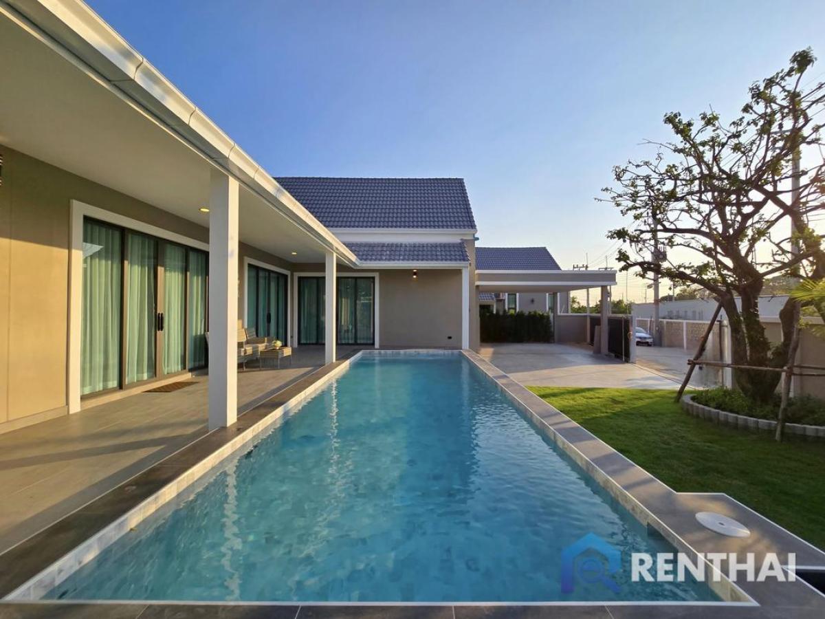 ขายบ้านพัทยา บางแสน ชลบุรี สัตหีบ : สำหรับ ขาย วิลล่า  ที่ โป่ง