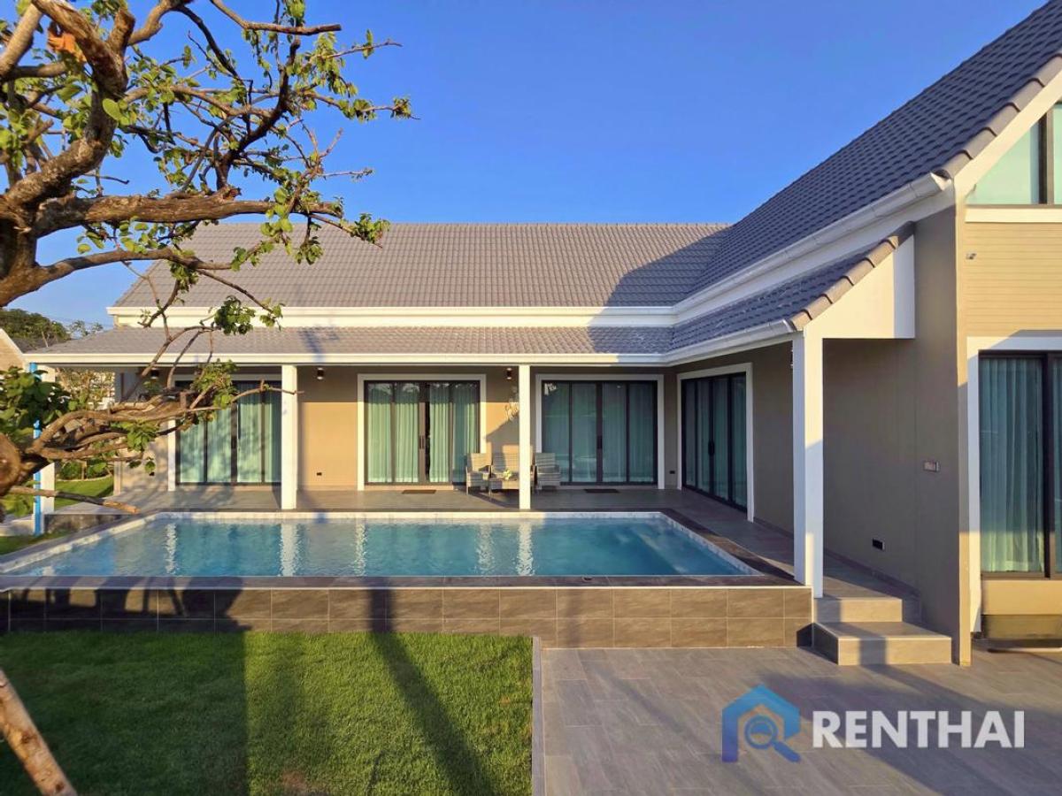 ขายบ้านพัทยา บางแสน ชลบุรี สัตหีบ : สำหรับ ขาย วิลล่า  ที่ โป่ง