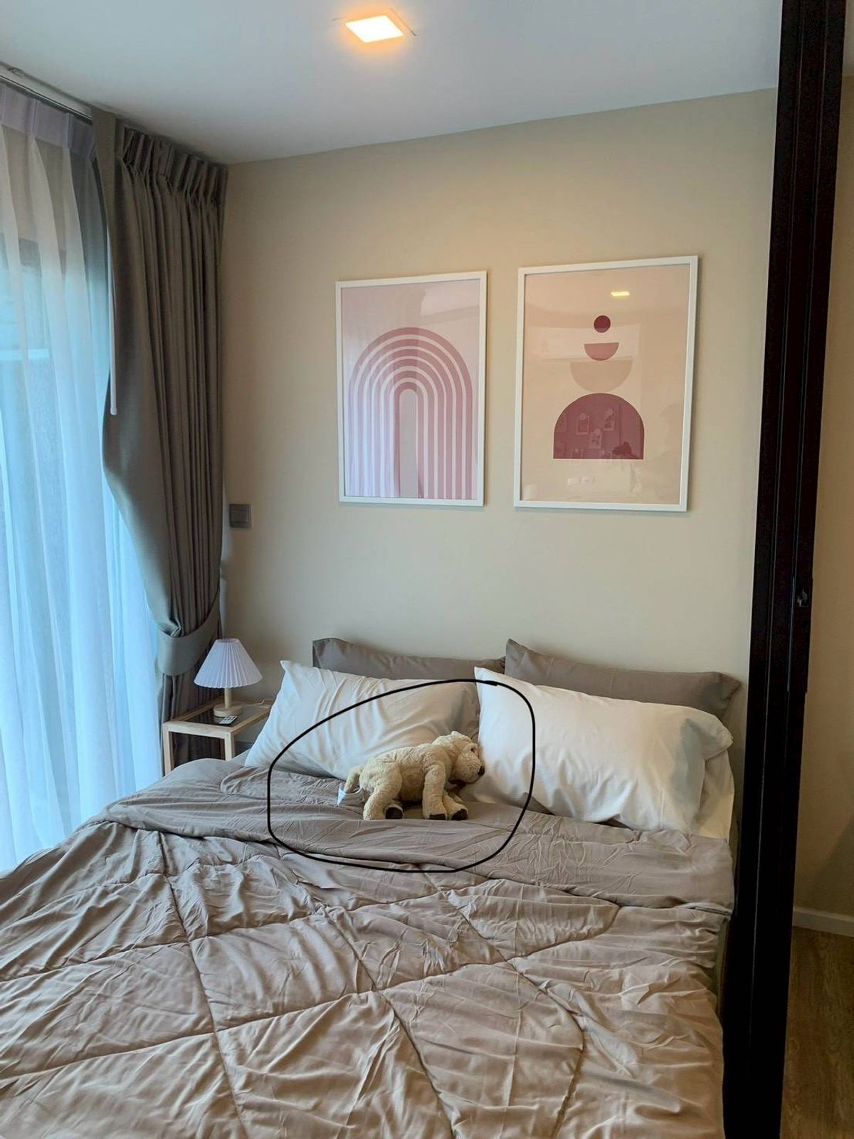 For RentCondoPathum Thani,Rangsit, Thammasat : 🏡 For rent Kave Town Space 💖 ✨ Building A, 6th floor, cutely decorated ✅️ Ready to move in