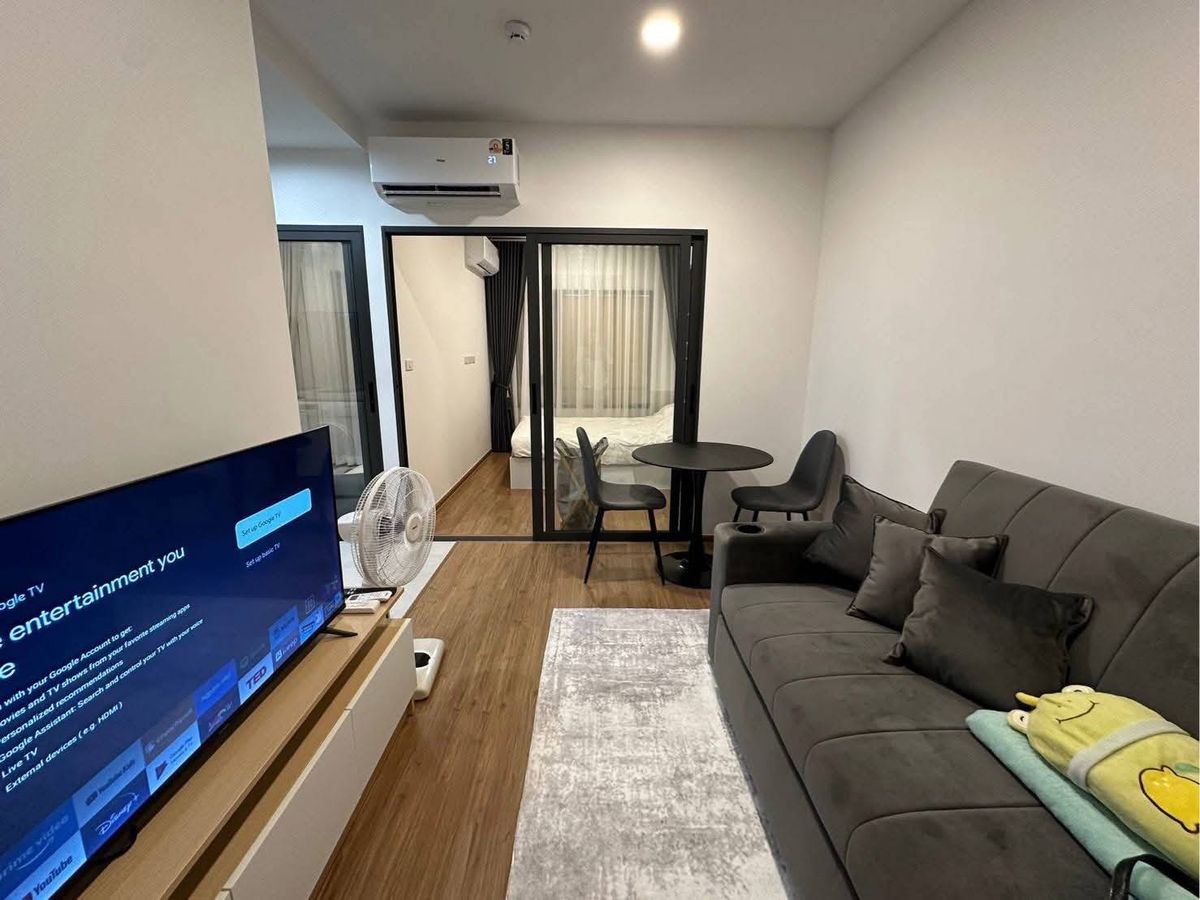 For RentCondoRamkhamhaeng, Hua Mak : For rent ✨ The Livin Ramkhamhaeng ✨ near MRT Interchange Lamsalee, fully furnished and equipped with appliances