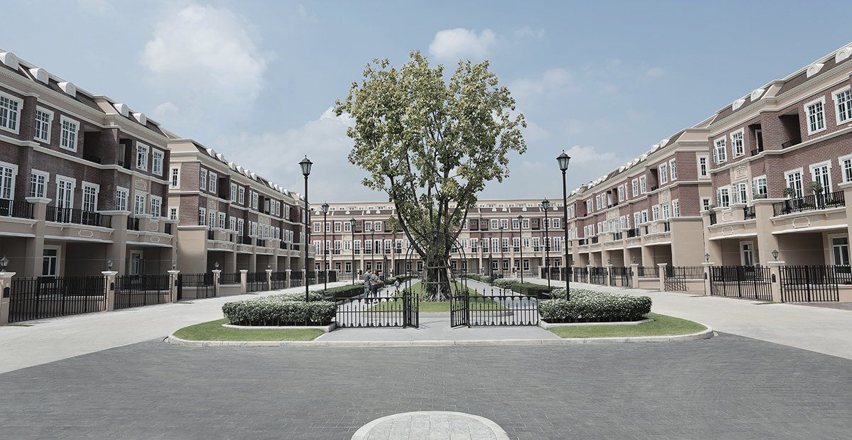 ให้เช่าทาวน์โฮมอ่อนนุช อุดมสุข : Garden Square for rent near Bangkok Prep International School