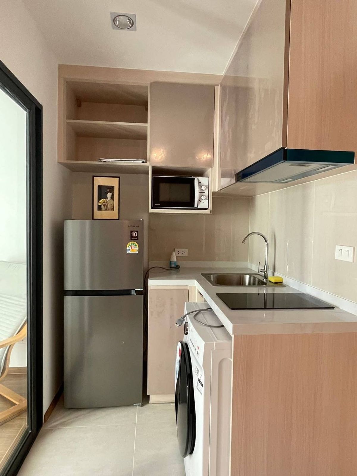 For RentCondoRamkhamhaeng, Hua Mak : For rent 📍 The Livin Ramkhamhaeng 📍 Fully furnished and equipped, near MRT Lam Sali