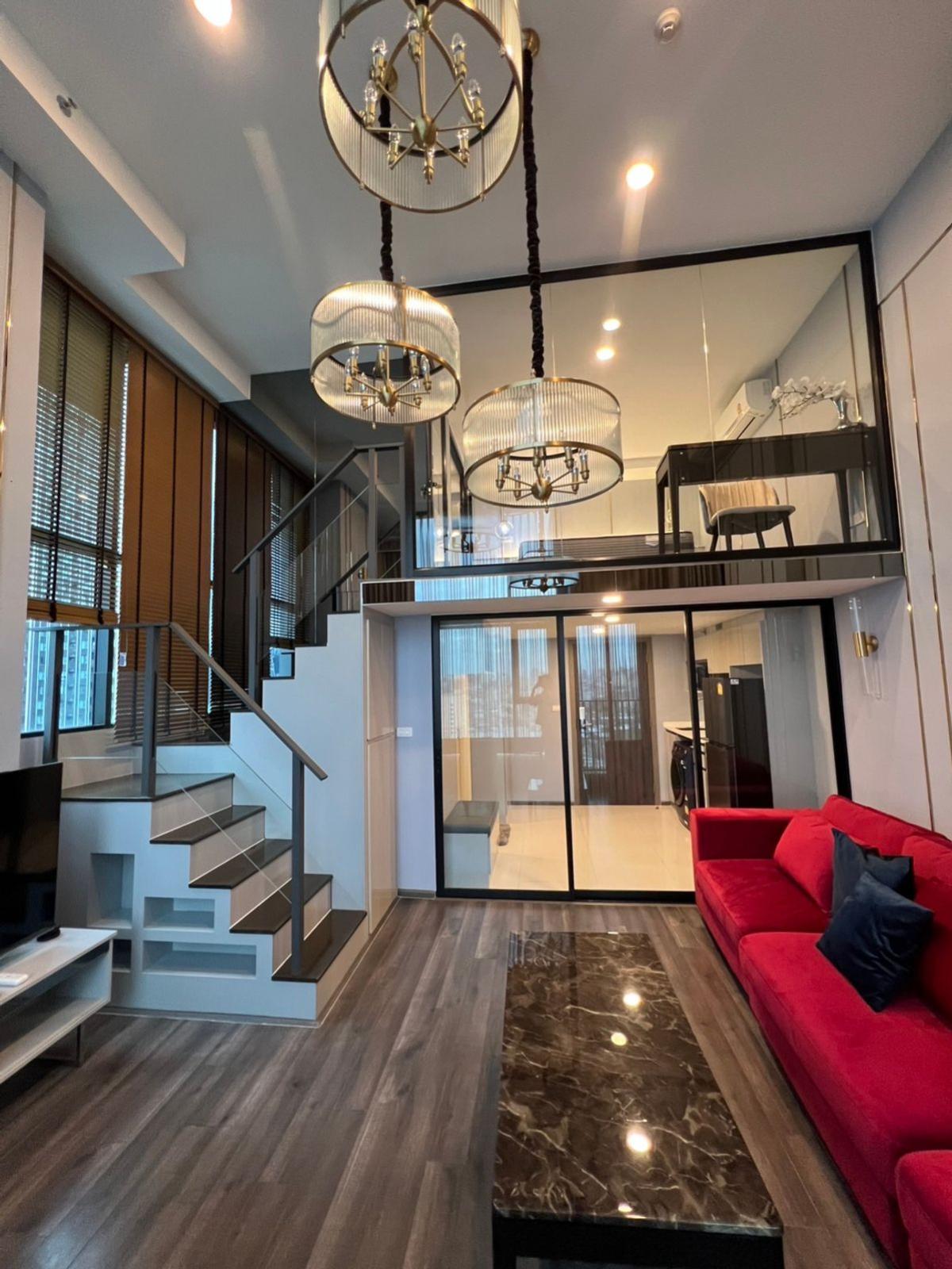 ให้เช่าคอนโดพระราม 9 เพชรบุรีตัดใหม่ RCA : 🔥 For Rent Duplex 1Bedrooms 🔥 Knightbrige Space Rama9