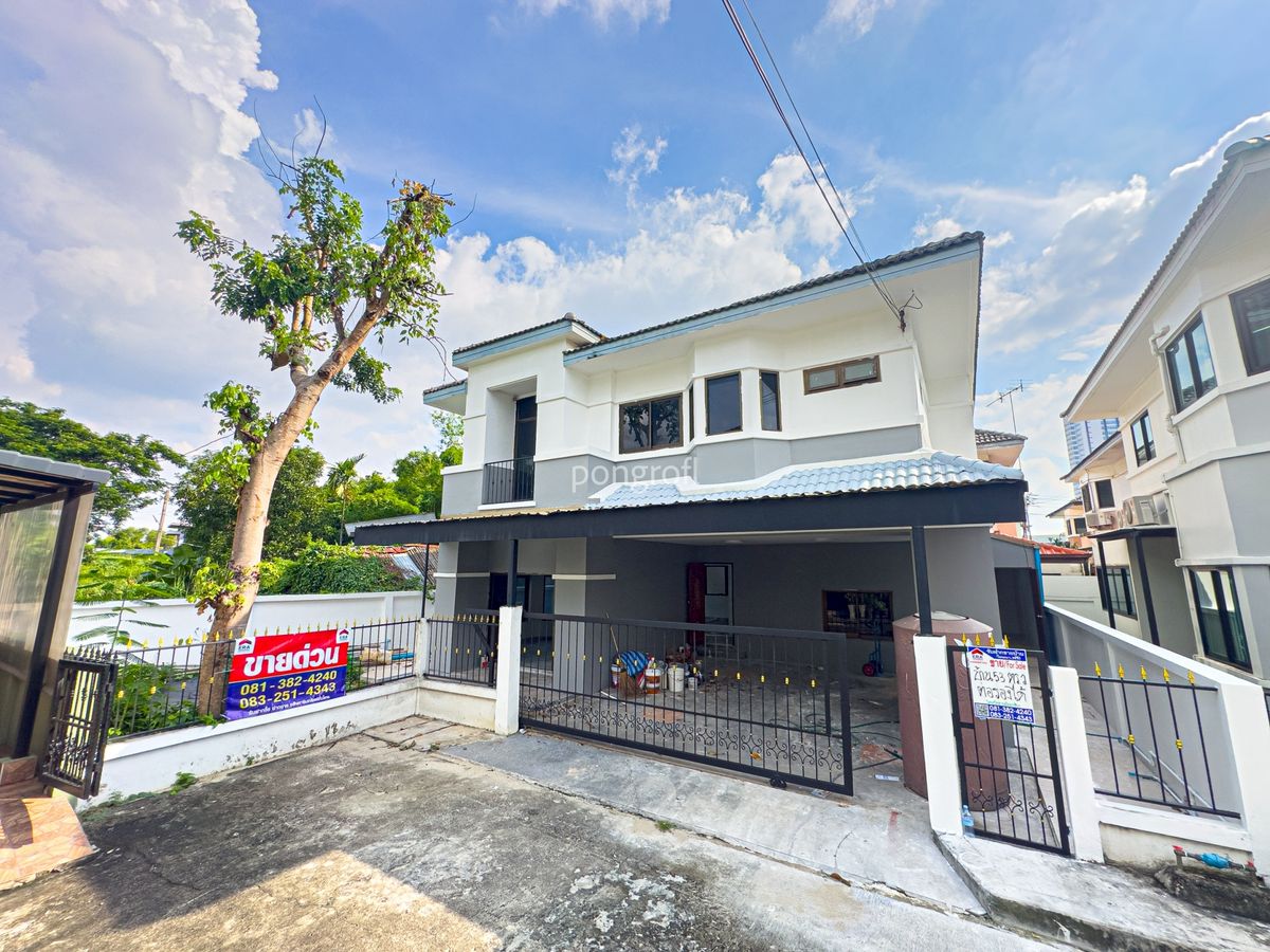 ขายบ้านแจ้งวัฒนะ เมืองทอง : บ้านเดี่ยว “ปฐวีกาญจน์” หลังริม 53.6 ตร.วา ประชาชื่น-แจ้งวัฒนะ   ตกแต่งครบ พร้อมเข้าอยู่ ทำเลดี ใกล้ เซ็นทรัลแจ้งวัฒนะ และ รถไฟฟ้าสายสีชมพู