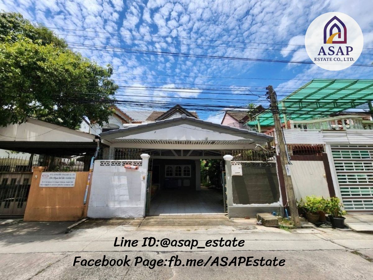 For SaleTownhomeOnnut, Udomsuk : ขายทาวน์โฮมกลางเมือง บ้านปุณณวิถี 22 ใกล้ bts ปุณณวิถี  ใกล้ห้าง central bangna