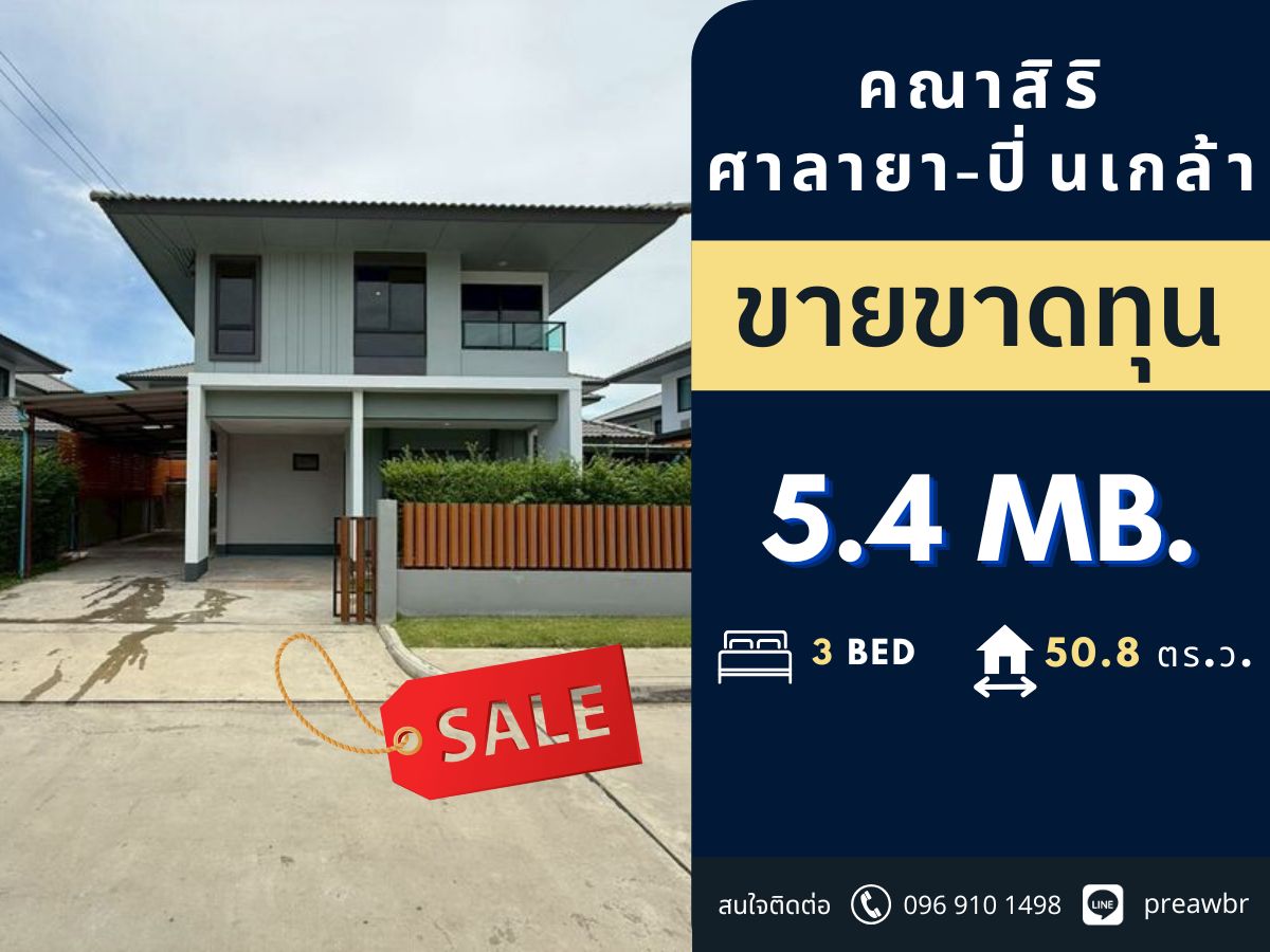 For SalePhutthamonthon, Salaya : 🔥Selling at loss🔥 Kanasiri Salaya-Pinklao Near the Red Skytrain and Mahidol @5.4 MB