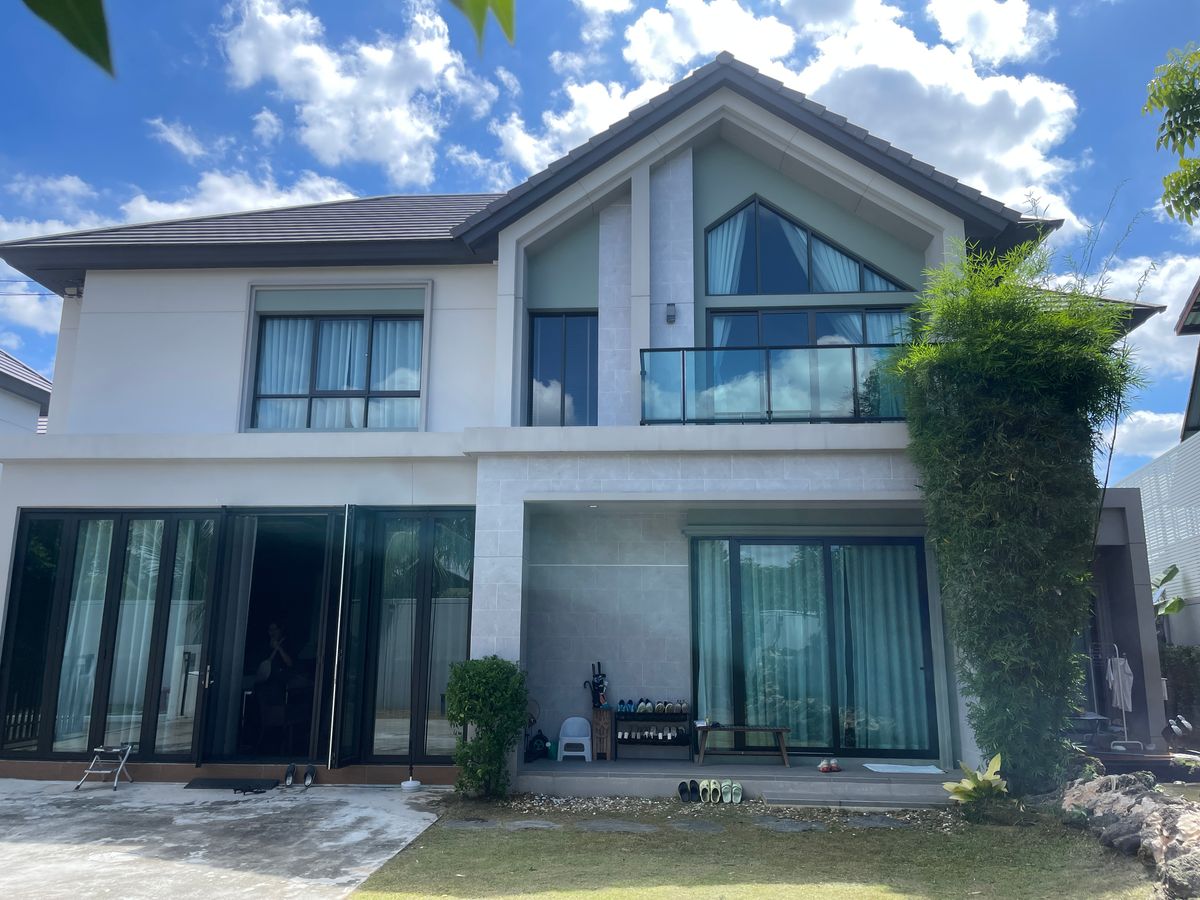 บ้านพระราม 5 ราชพฤกษ์ บางกรวย : ขาย/ให้เช่า บ้านเดี่ยวแปลงมุมพร้อมอยู่ Bangkok Boulevard Rama5