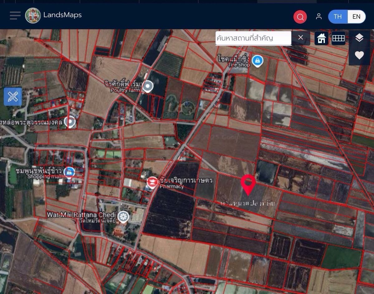 ขายที่ดินสุพรรณบุรี : ขายที่ดินสวย อำเภอเมืองสุพรรณ เเบ่งขาย ซื้อเก็บทำกำไร ซื้อเเบ่งเเปลงขาย พื้นที่ 27 ไร่ 2 งาน ติดถนน 3 ด้าน 