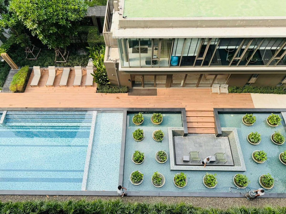 For SaleCondoNawamin, Ramindra : Urgent sale! Condo “Chambers Cher Ratchada-Ramintra“ Beautiful room, ready to move in, fully furnished, great value, Building A, 6th floor • Usable area 55.98 sq m. • 2 bedrooms | 2 bathrooms | 1 kitchen