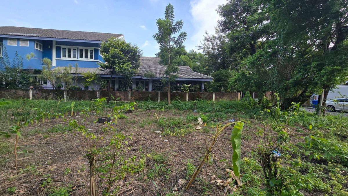 ขายที่ดินนวมินทร์ รามอินทรา : ขายที่ดินในหมู่บ้านนวธานี เสรีไทย 59  เหมาะสร้างบ้านหรู เนื้อที่ 118 ตารางวา แปลงมุม ถมแล้ว หน้ากว้าง 15 เมตร ลึก 32 เมตร