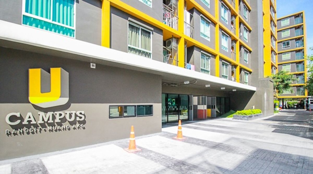 For RentCondoPathum Thani,Rangsit, Thammasat : U Campus Rangsit-Mueang Ake ✅ Available for Rent! 9500 baht/month 1 bedroom | 28 sq.m. 📢 Ready to move in! 🚫 No co-agent