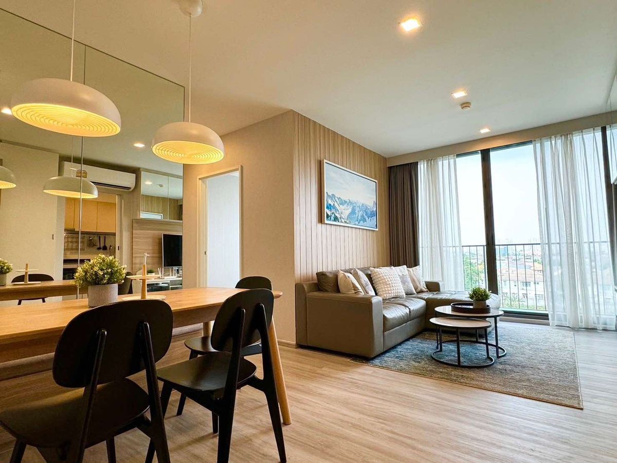 For SaleCondoNawamin, Ramindra : Urgent sale! Condo “Chambers Cher Ratchada-Ramintra“ Beautiful room, ready to move in, fully furnished, great value, Building A, 6th floor • Usable area 55.98 sq m. • 2 bedrooms | 2 bathrooms | 1 kitchen