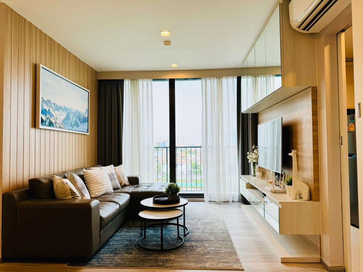 For SaleCondoNawamin, Ramindra : Urgent sale! Condo “Chambers Cher Ratchada-Ramintra“ Beautiful room, ready to move in, fully furnished, great value, Building A, 6th floor • Usable area 55.98 sq m. • 2 bedrooms | 2 bathrooms | 1 kitchen