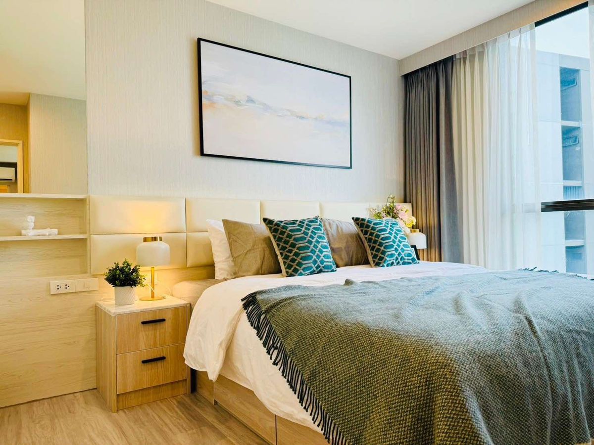 For SaleCondoNawamin, Ramindra : Urgent sale! Condo “Chambers Cher Ratchada-Ramintra“ Beautiful room, ready to move in, fully furnished, great value, Building A, 6th floor • Usable area 55.98 sq m. • 2 bedrooms | 2 bathrooms | 1 kitchen