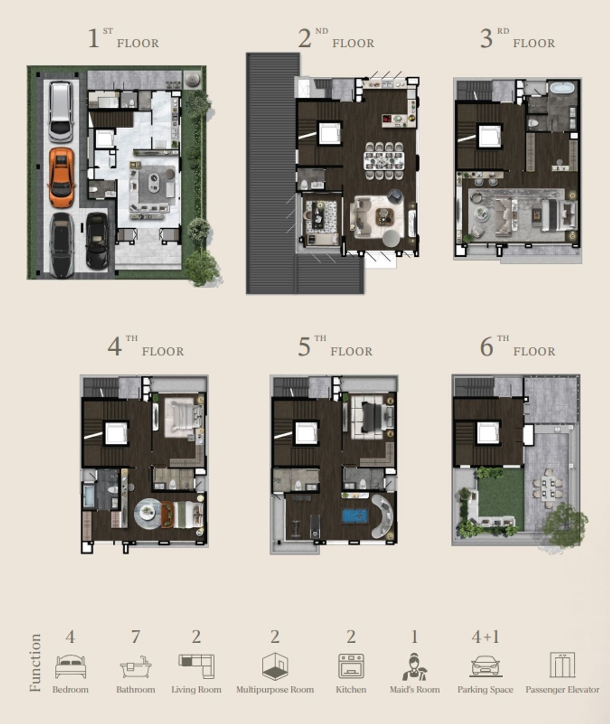 ขายบ้านพระราม 3 สาธุประดิษฐ์ : บ้านเดี่ยวหรู 6 ชั้น ใจกลางพระราม 3 ใกล้ทางด่วนเฉลิมมหานคร และ รร นานาชาติ “บ้านกลางกรุง สาธุประดิษฐ์ 57” 081-245-7349
