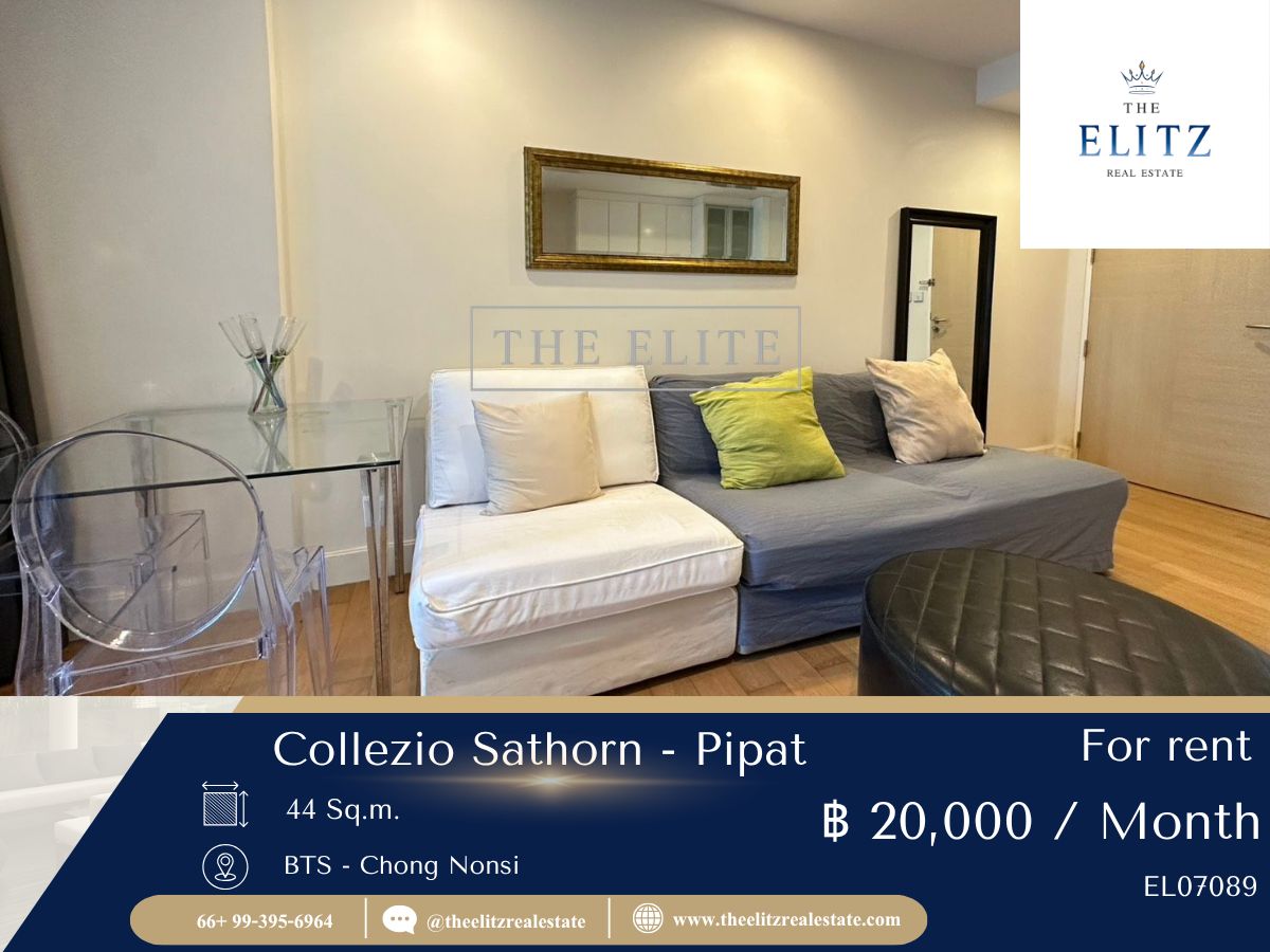 ให้เช่าคอนโดสาทร นราธิวาส : ✨ อยู่สาทรแต่ไม่วุ่นวาย Collezio Sathorn–Pipat ห้องแต่งครบ เงียบสงบ อยู่สบายมาก 💯