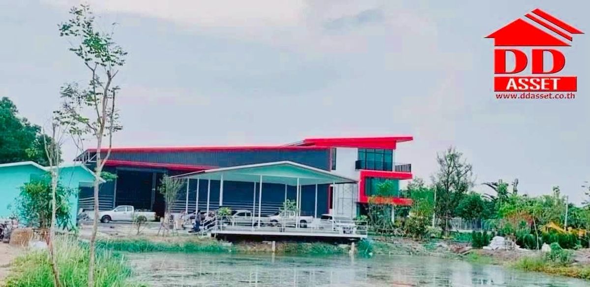 ขายโกดังปทุมธานี รังสิต ธรรมศาสตร์ : ขายอาคาร 3 ชั้น พร้อมโกดัง หนองเสือ จ.ปทุม รหัส : F8032