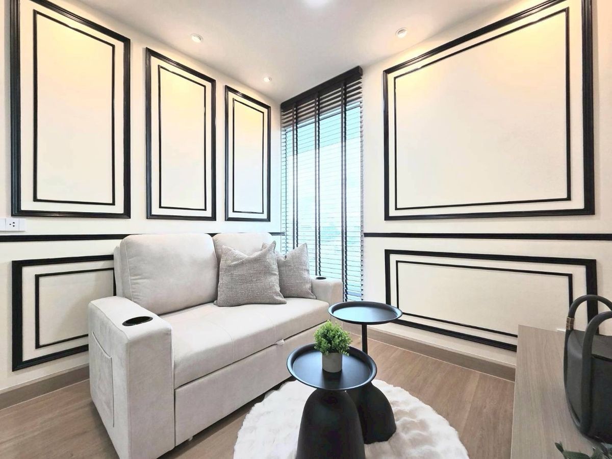 For SaleCondoOnnut, Udomsuk : Which condo in the heart of Sukhumvit? The room is ready to move in, ready for sale, very nice to live here⭐️