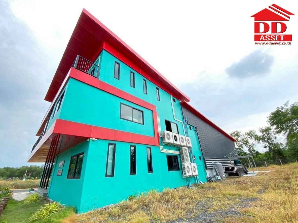 ขายโกดังปทุมธานี รังสิต ธรรมศาสตร์ : ขายอาคาร 3 ชั้น พร้อมโกดัง หนองเสือ จ.ปทุม รหัส : F8032