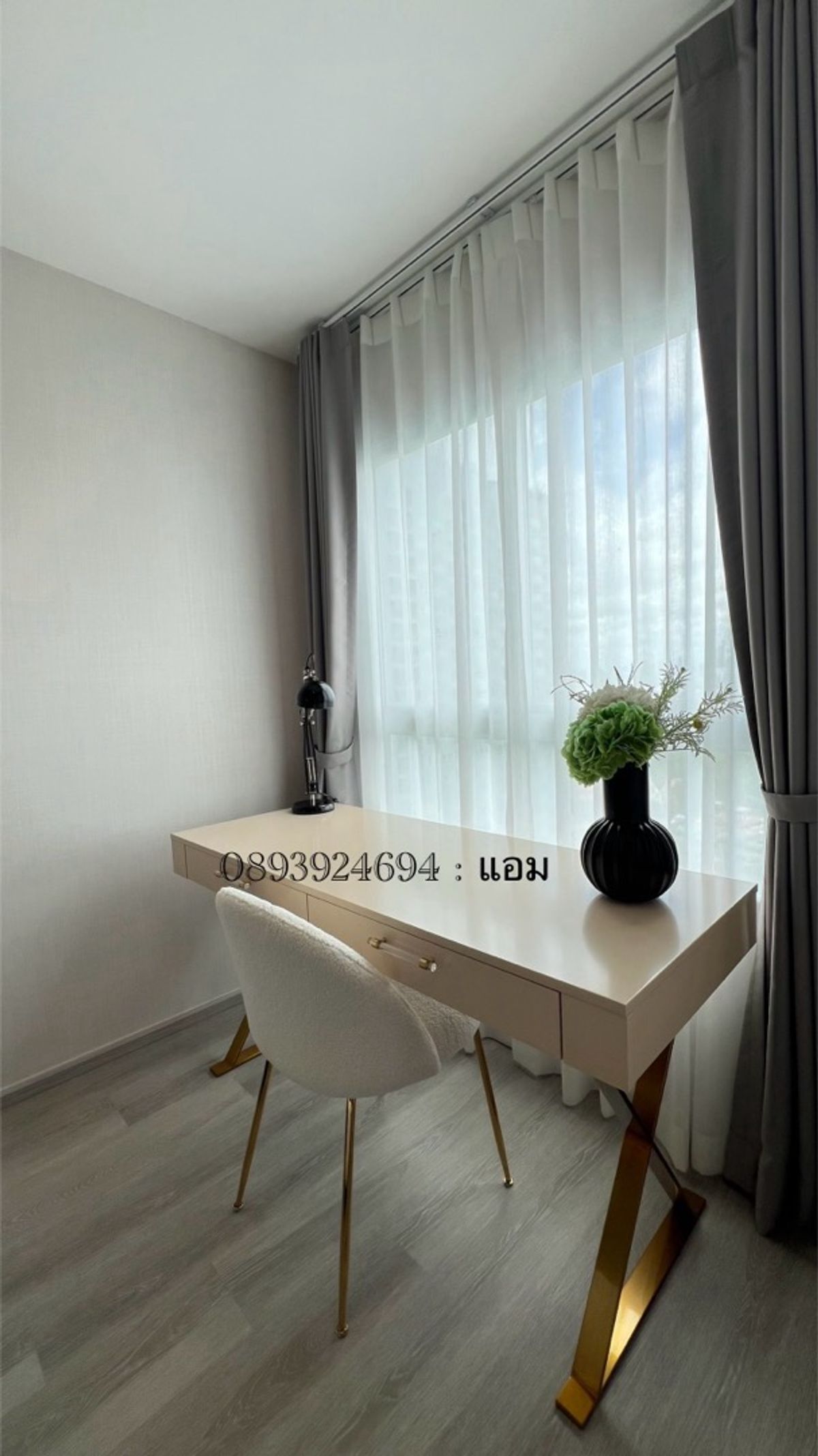For SaleCondoThaphra, Talat Phlu, Wutthakat : First-hand condo, fully furnished, 3.99 million baht, 61 sq m., free credit card + credit card, transfer date, near Bts. Wutthakat, can get a loan 💯 ➕ (089-3924694 : Am Sales Department)