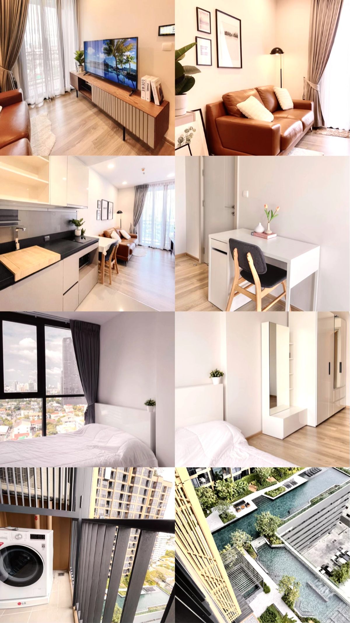 For SaleCondoSukhumvit, Asoke, Thonglor : Oka Haus 34.5 sq m., 16th floor, north, open view.