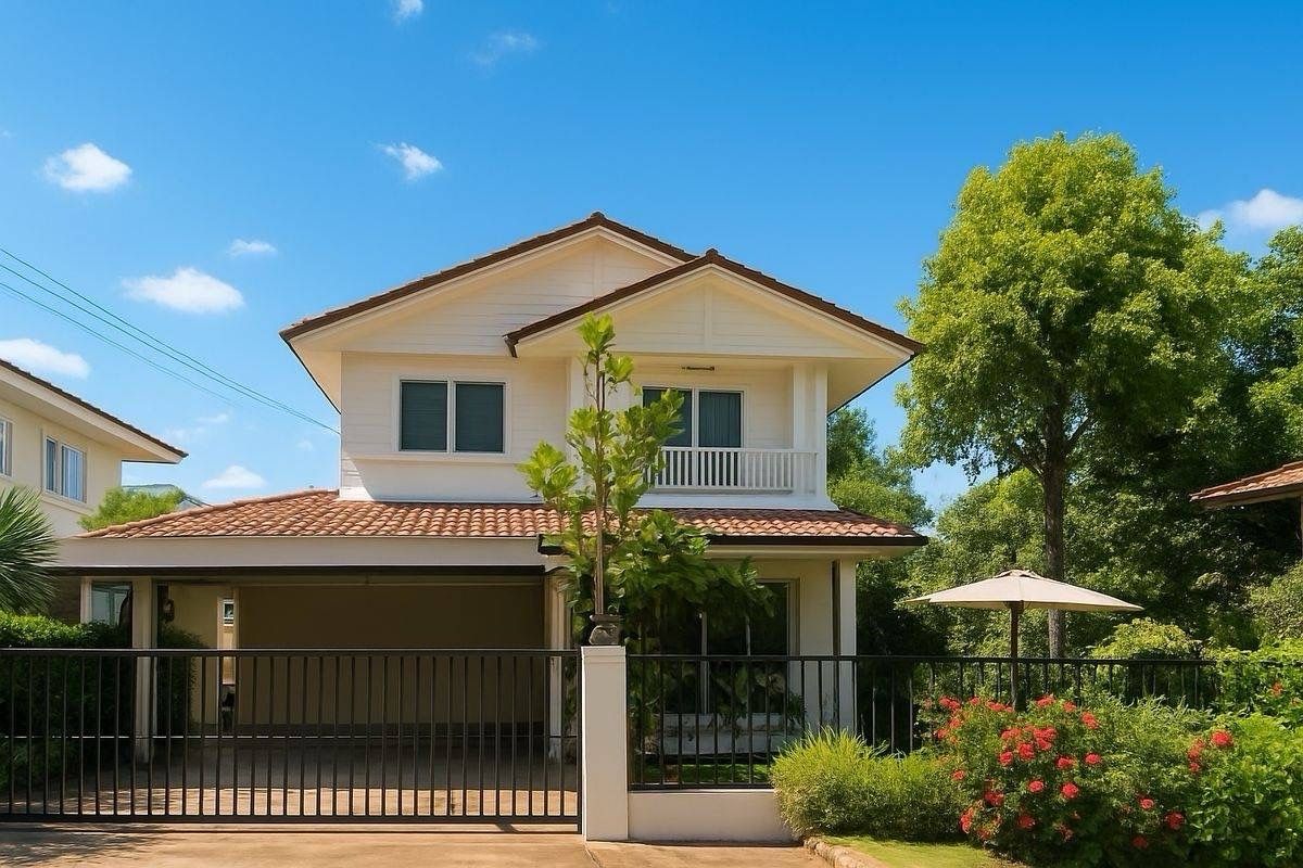 For RentHouseNonthaburi, Bang Yai, Bangbuathong : Single house for rent, Prueklada Wongwaen - Rattanathibet, near MRT Talat Bang Yai, 8 minutes.