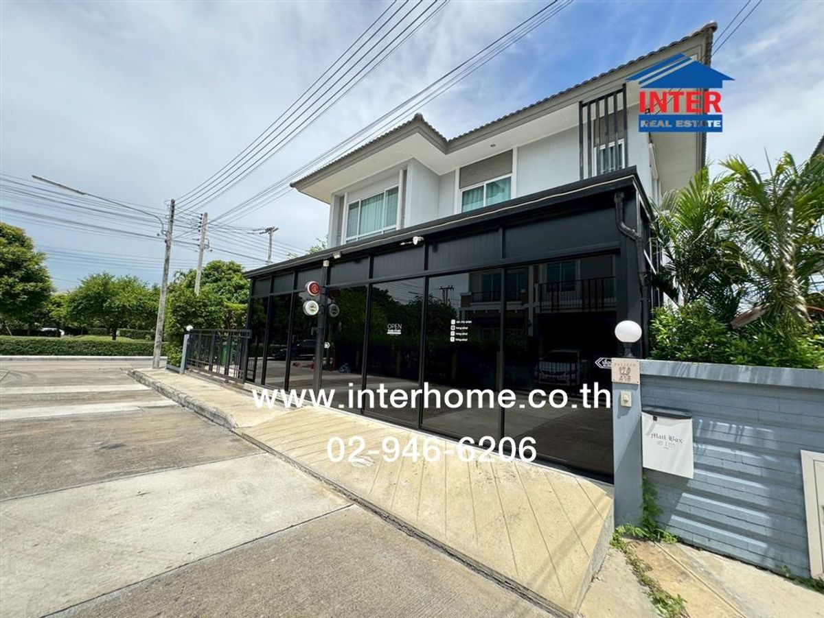 For SaleHouseRama5, Ratchapruek, Bangkruai : 2-story detached house, 64.1 sq m, Passorn Ratchaphruek-Tiwanon Village. Nonthaburi-Bang Bua Thong Bridge Road (Road 345), Tiwanon-Ratchaphruek Road Mueang Pathum Thani, Pathum Thani