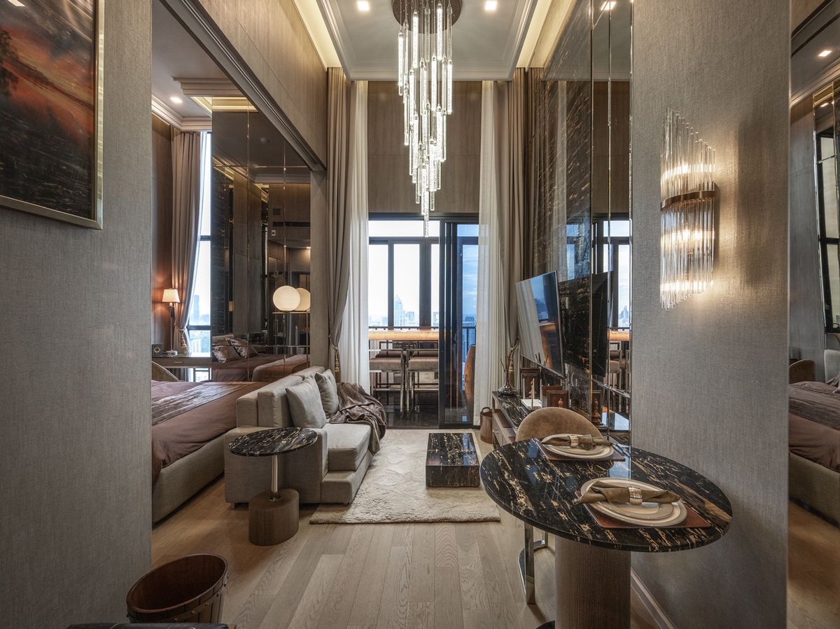 ให้เช่าคอนโดสุขุมวิท อโศก ทองหล่อ : 🏙 Ashton Asoke ชั้น 50 | เพดานสูง 4 ม. | วิวพาโนรามาใจกลางอโศก ห้องแต่งหรู Modern Luxury พร้อมเข้าอยู่ เพียง 45,000 บ./เดือน (ฟีฟ่า) 087-808-3690