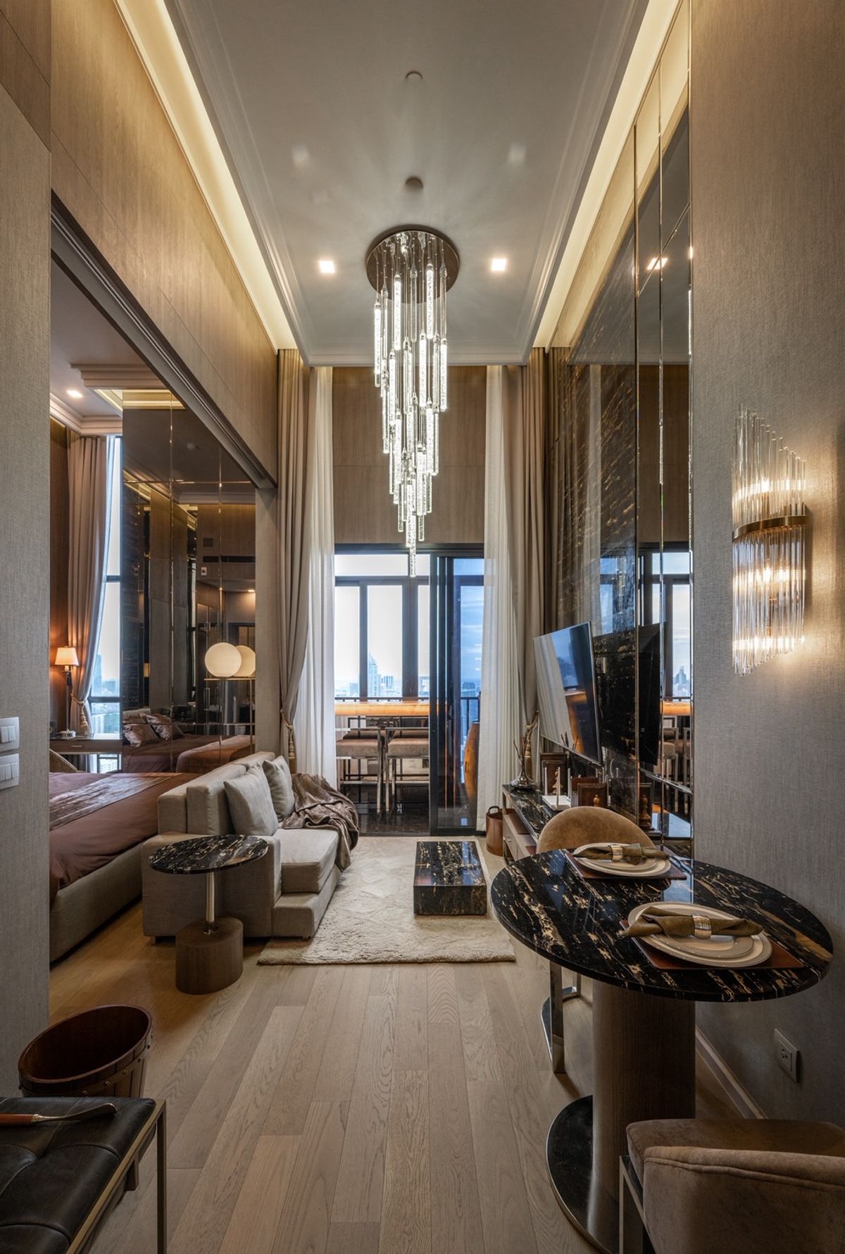 ให้เช่าคอนโดสุขุมวิท อโศก ทองหล่อ : 🏙 Ashton Asoke ชั้น 50 | เพดานสูง 4 ม. | วิวพาโนรามาใจกลางอโศก ห้องแต่งหรู Modern Luxury พร้อมเข้าอยู่ เพียง 45,000 บ./เดือน (ฟีฟ่า) 087-808-3690