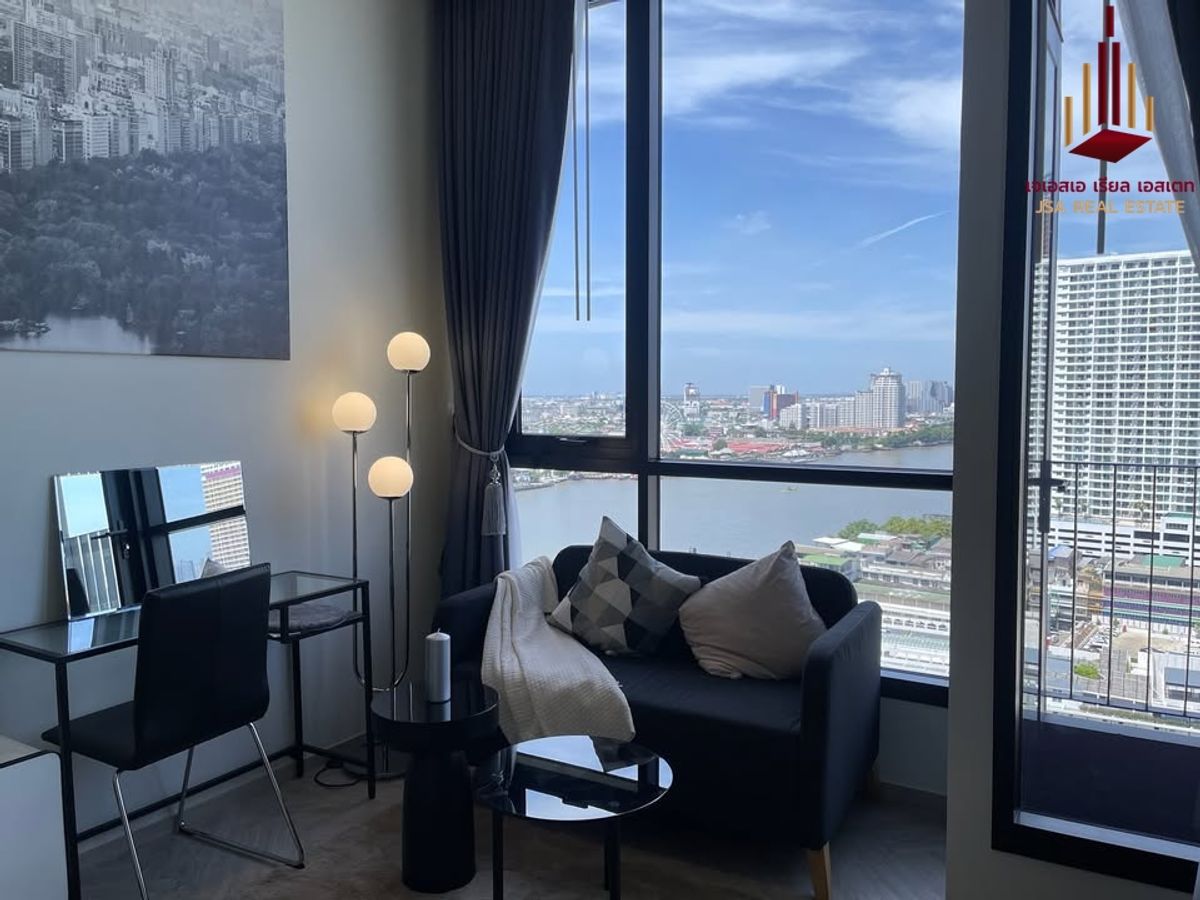 ให้เช่าคอนโดวงเวียนใหญ่ เจริญนคร : ✨ For Rent: Chapter Charoennakhorn-Riverside  Condo ✨  💰 Only 17,500 thb/month