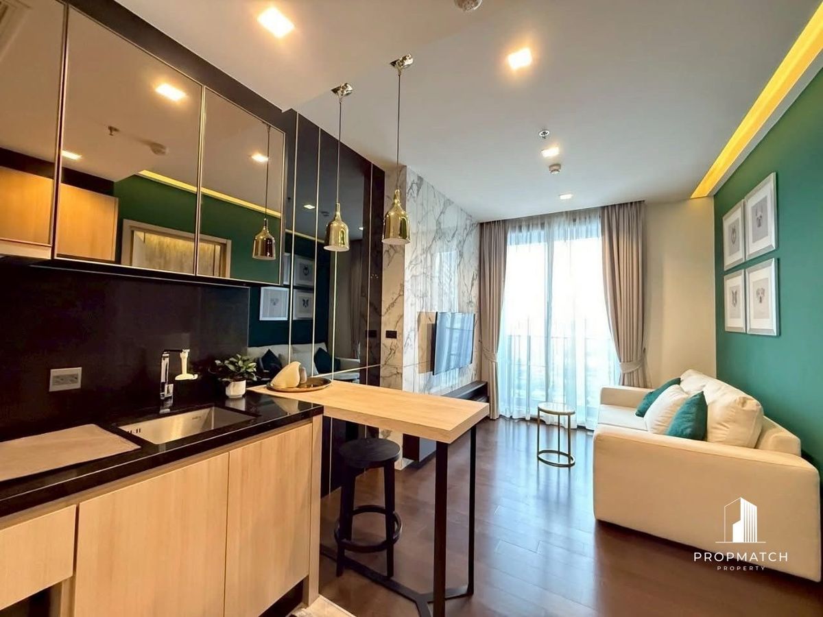 ให้เช่าคอนโดราชเทวี พญาไท : ✨Flash Deal ✨The Line Ratchathewi( 1Bed 1Bath 34SQM.) แต่งครบพร้อมอยู่ !! เพียง 26,000บาทต่อเดือน Tel.0981315848 @propmatch