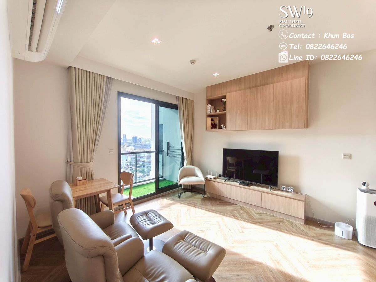 ให้เช่าคอนโดสะพานควาย จตุจักร : 🔥2Bedroom  M jatujak -ห้องสวยพร้อมเข้าอยู่ต้นเดือน Nov25 รับสัตว์เลี้ยง🔥