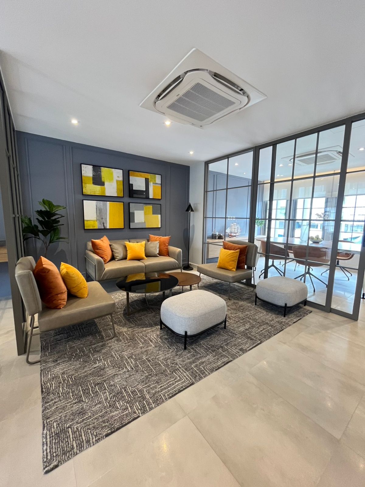 For SaleHome OfficeNawamin, Ramindra : 🏢 Luxurious Home Office for sale, fully furnished, near Central EastVille, the largest house in the project, 51 sq m | 4.5 floors | has a private elevator | Front of the house faces north. Usable area 479.91 sq m | Move in immediately, only 38 million bah