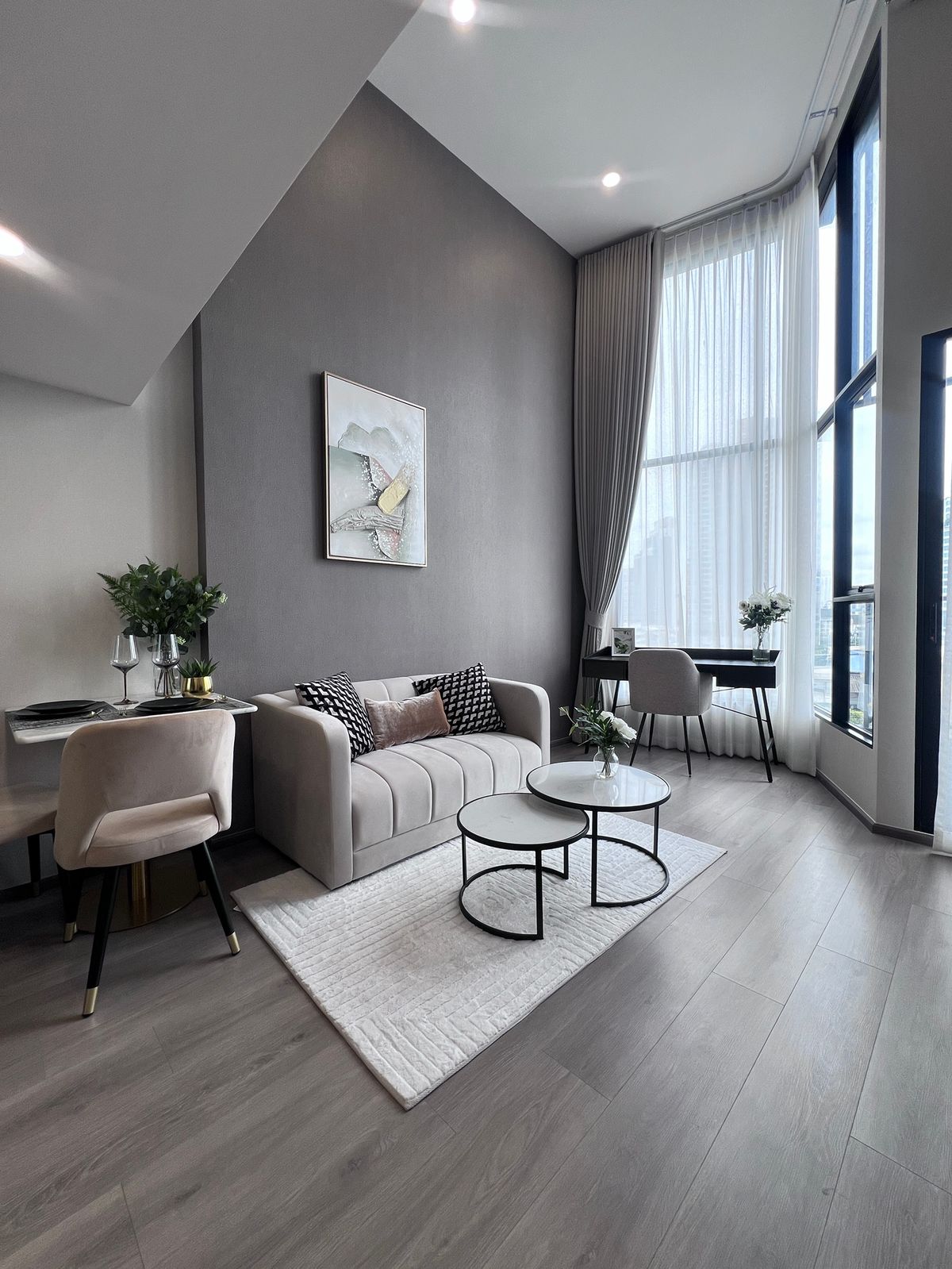 For SaleCondoOnnut, Udomsuk : 🔥 Special promotion! The room is fully decorated and ready to move in. Knightsbridge Space Sukhumvit–Rama 4 price 5.99 million baht*