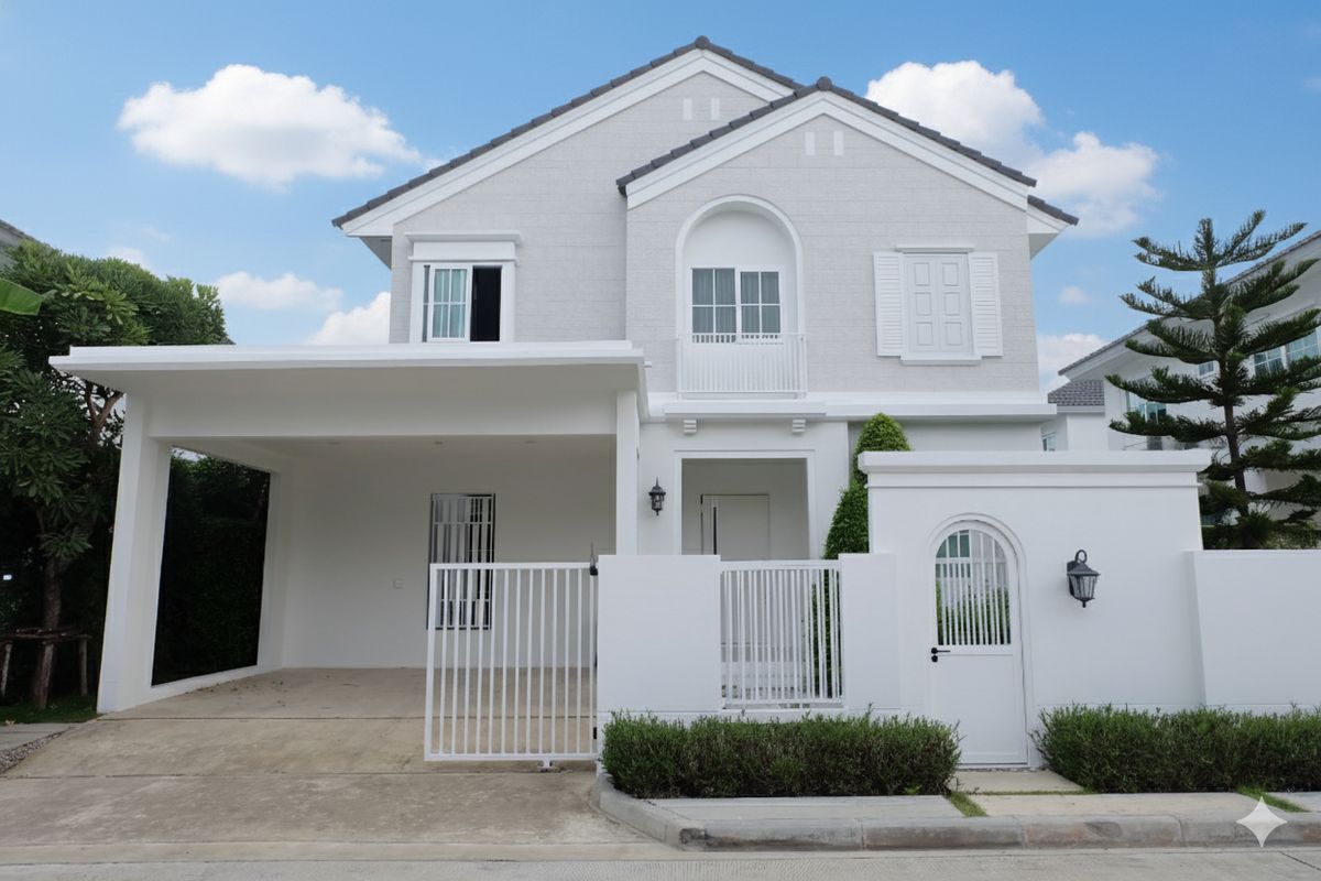 For RentHouseBangna, Bearing, Lasalle : ✨ Luxury Single House at Chaiyapreuk Bangna KM15 – 3 Bedrooms, 4 Bathrooms | Fully Furnished & Move-in Ready | Spacious for Large Families | 2-Car Parking | Prime Location Near Mega Bangna